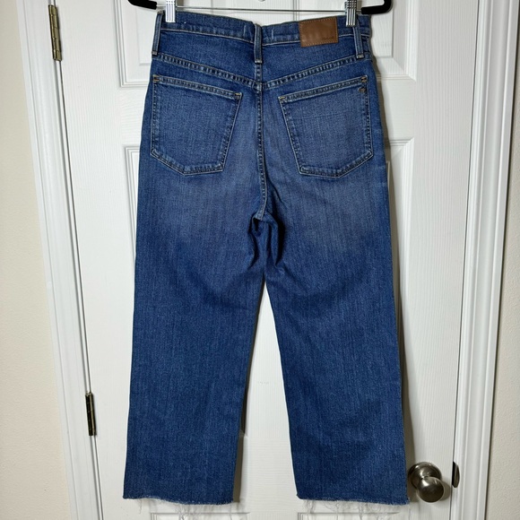 Madewell Slim Wide-Leg Jeans Raw-Hem Edition - Crownridge Wash -Size 28 - Picture 3 of 10